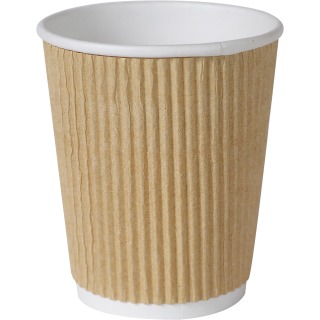 8oz Ripple Coffee Cup (Kraft)(500pk)