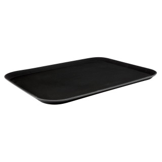 15x20 inch rectangular non slip black tray