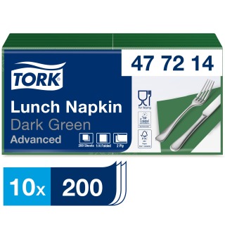 Tork Dark Green Lunch Napkin