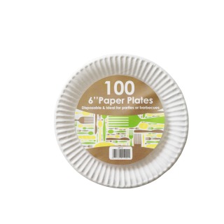Paper Plate 6 inch (x100)