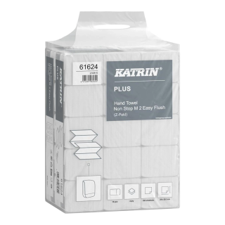 61624 Katrin Plus Z-fold Paper Towels EasyFlush (160 x15)
