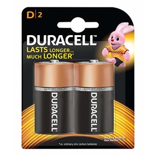 D Duracell Batteries (pkt 2)
