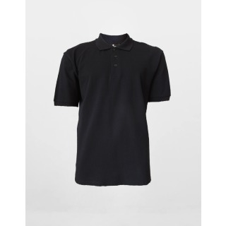 Unisex Polo Shirt Black (LARGE)