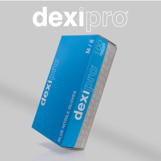 NITRILE Dexipro Blue Powder Free  X-Large (Box 100)