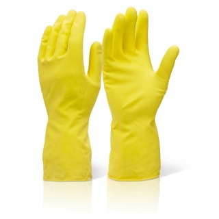 Matrix Yellow Household Rubber Gloves Sm (pair)