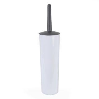 White Toilet Brush & Holder (Closed)