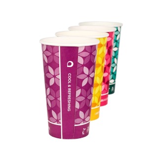 16oz Cool & Fresh Bio Cold Drink Paper Cups (x1000)
