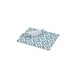 Greaseproof Paper Blue Mosaic 20 x 25cm