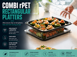 COMBI rPET RECTANGULAR PLATTERS 