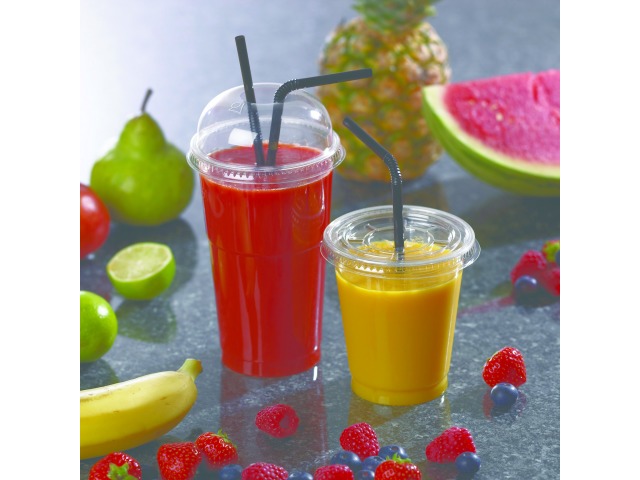 Clear Recyclable rPET 12oz Smoothie Cups