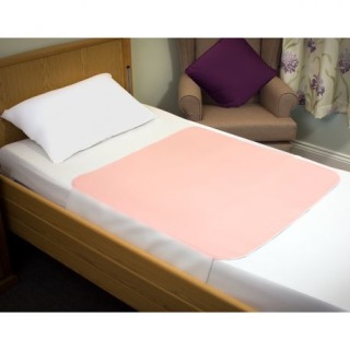 Bedpad with Tucks 85cmx115cm Pink Double