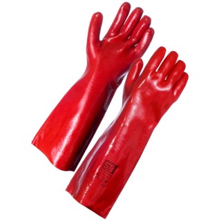 Gauntlet Red Glove 40cm - L/9 (pair)