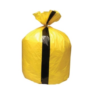 Yellow PTD TIGER Stripe Waste Sack 39